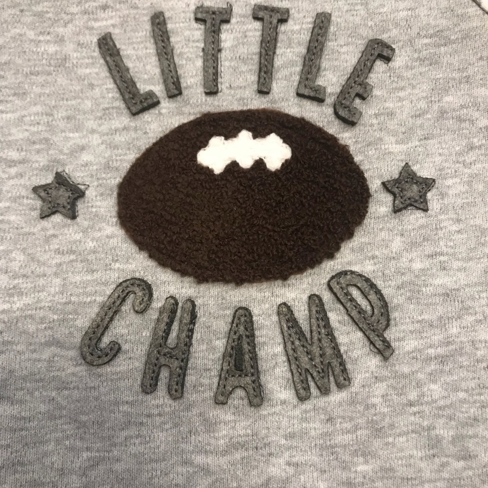 MudPie Little Champ Football Raglan - Picture 3 of 4